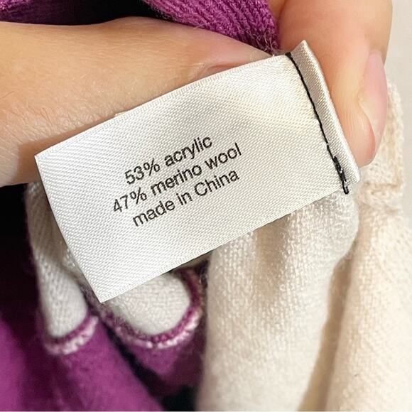 Lane Bryant Women's Black Color Block Scoop Neck Fine Merino Sweater Size 22/24 - Picture 13 of 14